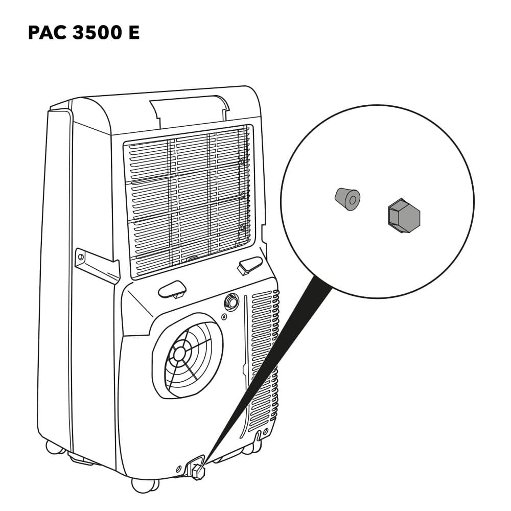 PAC 3500 E donji odvodni čep