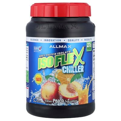 ALLMAX, ISOFLEX® Chiller, Whey Protein Isolate, Citrus Peach Sensation, 2 lbs (907 g)