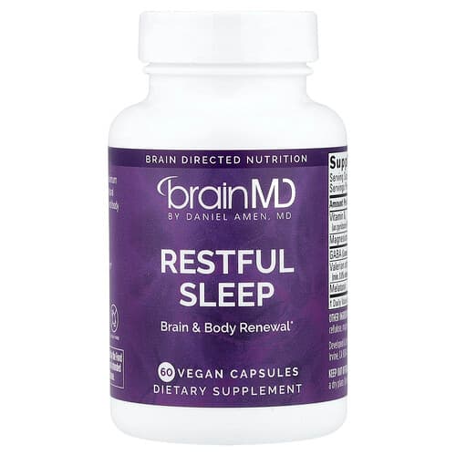 BrainMD, Restful Sleep, 60 Vegan Capsules