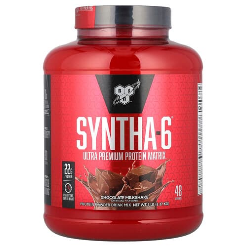 BSN, Syntha-6®, Ultra Premium Protein Matrix, Chocolate Milkshake, 5 lb (2.27 kg)