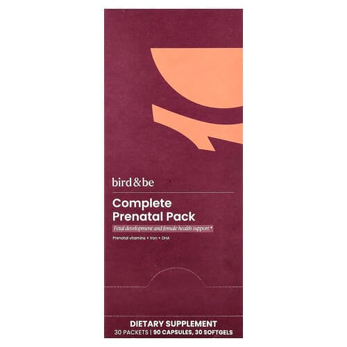 Bird and Be, Complete Prenatal Pack, 30 Packets