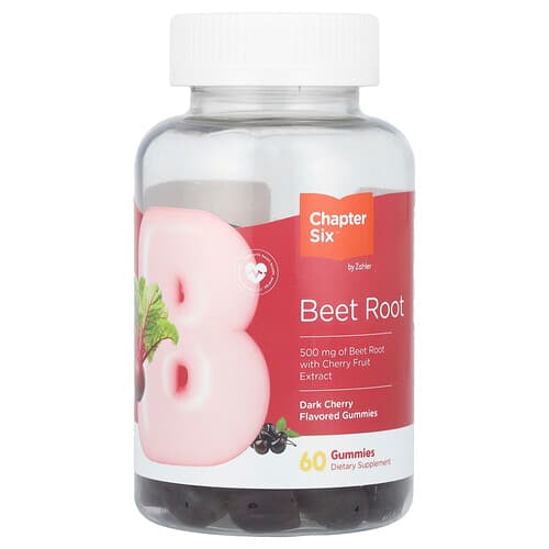 Zahler, Chapter Six, Beet Root Gummies, Dark Cherry, 60 Gummies