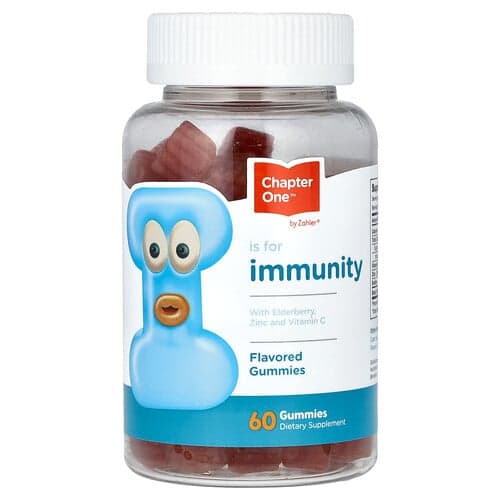 Zahler, Chapter One, Immunity, With Elderberry, Zinc and Vitamin C, Flavored, 60 Gummies