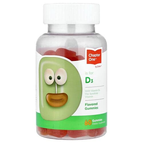 Zahler, Chapter One, Vitamin D3 Gummies, 60 Gummies (25 mcg (1,000 IU) Per Gummy)