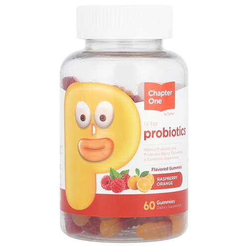 Zahler, Chapter One, Probiotic Gummies, Raspberry Orange, 60 Gummies (500 mg per Gummy)