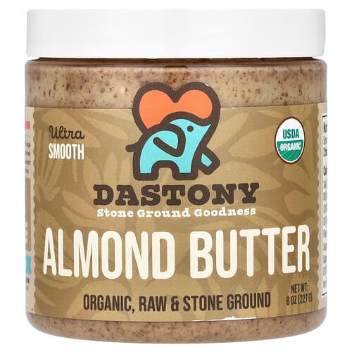 Dastony, Organic Almond Butter, Ultra Smooth, 8 oz (227 g)
