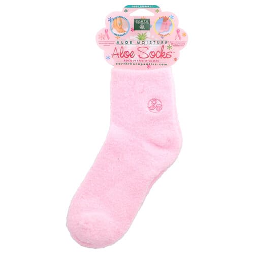 Earth Therapeutics, Aloe Moisture™, Aloe Socks™, Pink, 1 Pair