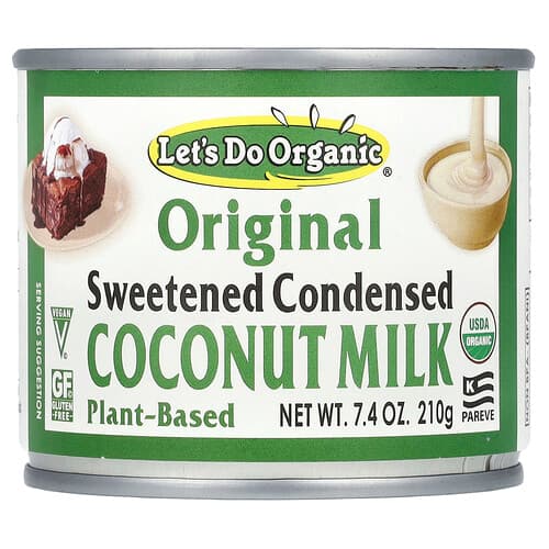 Let's Do Organic, Let's Do Organic®, Sweetened Condensed Coconut Milk, Original , 7.4 oz (210 g)