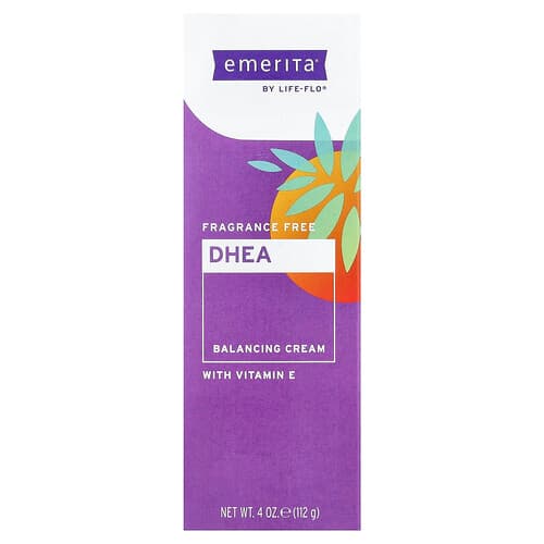 Emerita, DHEA Balancing Cream with Vitamin E, Fragrance Free , 4 oz (112 g)