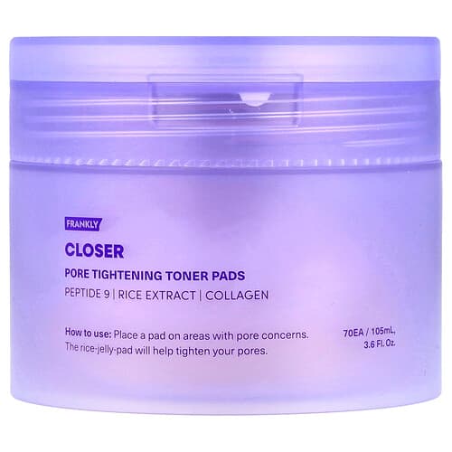 Frankly, Closer Pore Tightening Toner Pads, 70 Pads, 3.6 fl oz (105 ml)