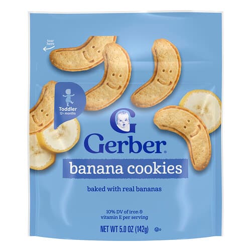 Gerber, Banana Cookies, 12+ Months, 5 oz (142 g)