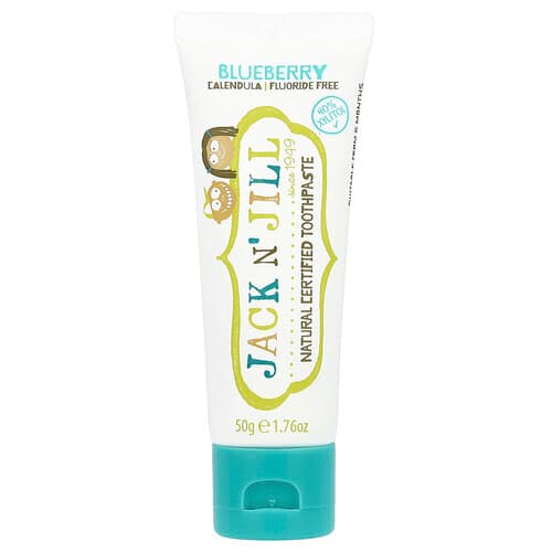 Jack n' Jill, Natural Certified Toothpaste, 6 Months+, Blueberry, 1.76 oz (50 g)