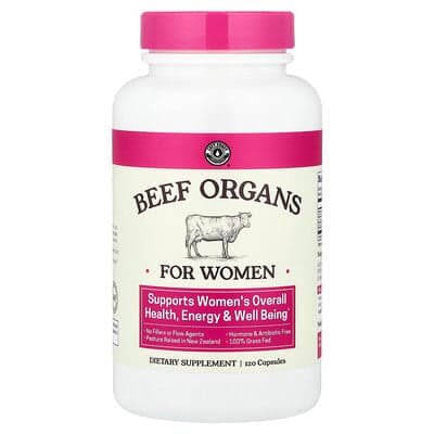 Left Coast Performance, Beef Organs For Women, 120 Capsules