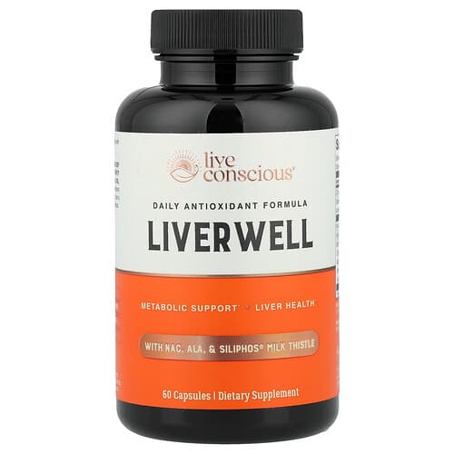 Live Conscious, Liver Well With NAC & ALA & Siliphos® Milk Thistle, 60 Capsules