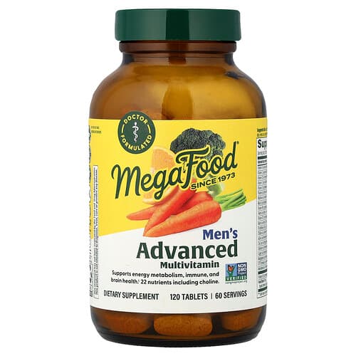 MegaFood, Men's Advanced Multivitamin, 120 Tablets