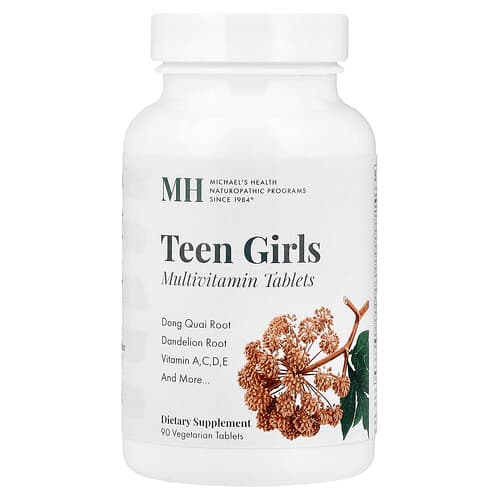 Michael's Health, Teen Girls Tabs, Multivitamin, 90 Vegetarian Tablets