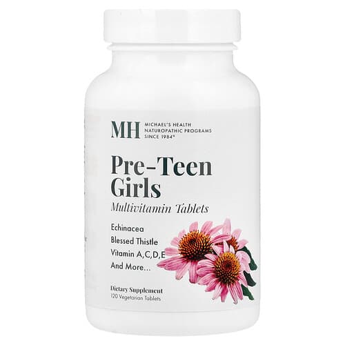 Michael's Health, Pre-Teen Girls, Multivitamin , 120 Vegetarian Tablets