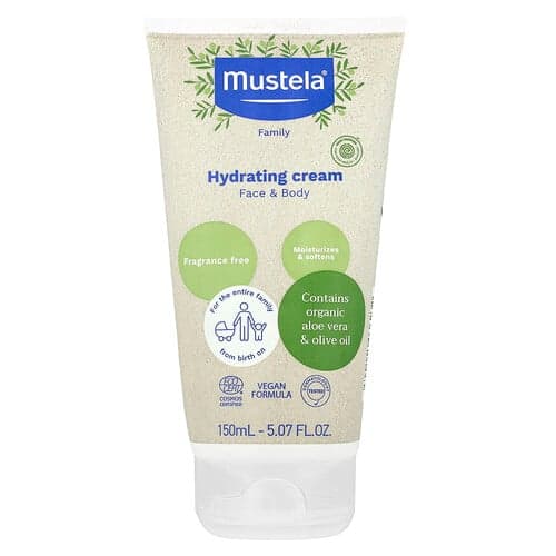 Mustela, Hydrating Cream, Face & Body, Fragrance Free, 5.07 fl oz (150 ml)