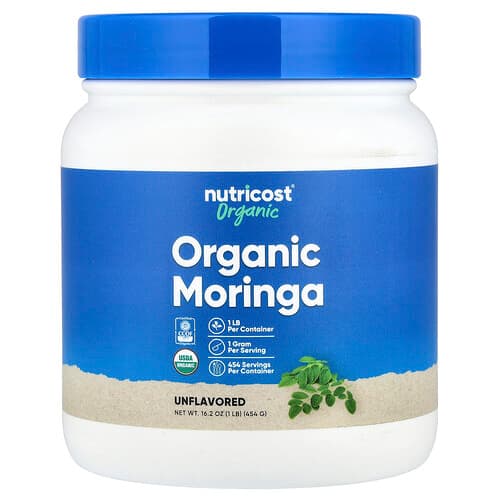 Nutricost, Organic Moringa, Unflavored, 16.2 oz (454 g)