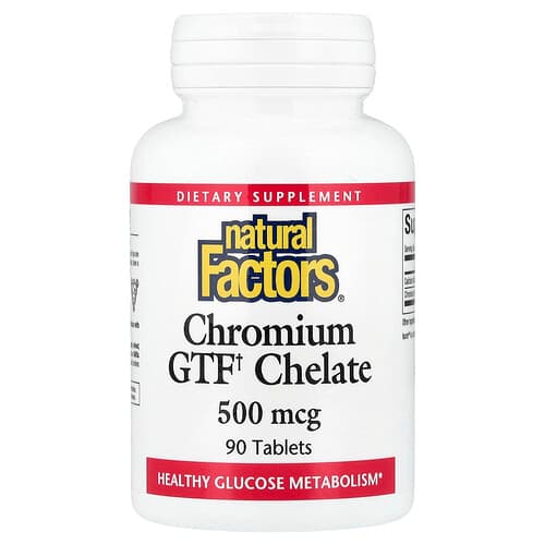 Natural Factors, Chromium GTF Chelate, 90 Tablets
