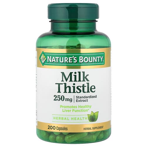 Nature's Bounty, Milk Thistle, 250 mg, 200 Capsules