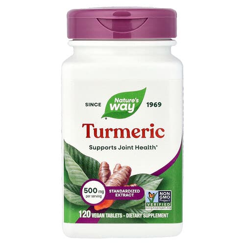 Nature's Way, Turmeric, 500 mg, 120 Vegan Tablets