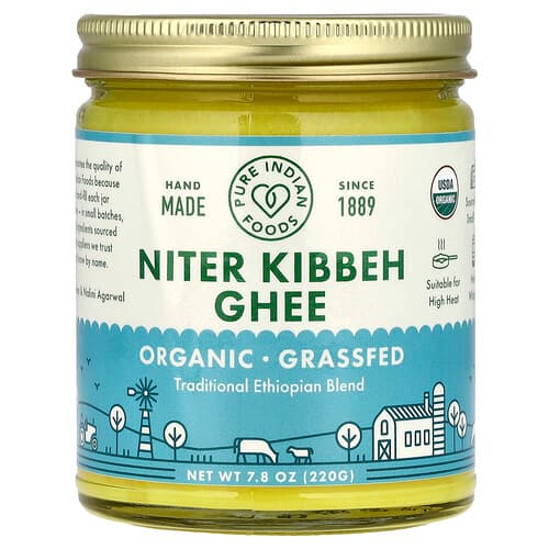 Pure Indian Foods, Organic Niter Kibbeh Ghee, 7.8 oz (220 g)