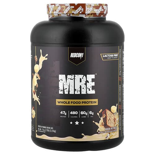 Redcon1, MRE®, Whole Food Protein, Banana Nut Bread, 7.2 lb (3,250 g)