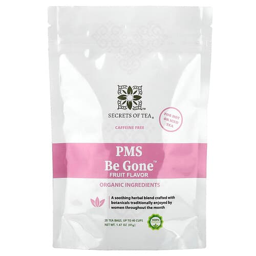 Secrets of Tea, PMS Be Gone™, Fruit, Caffeine Free, 20 Tea Bags, 1.47 oz (41 g)