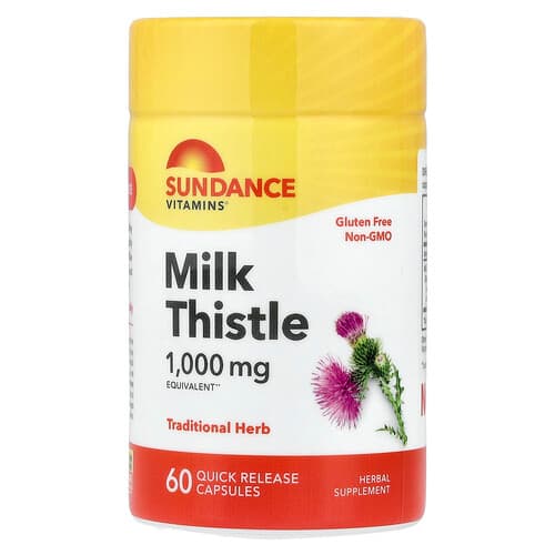 Sundance Vitamins, Milk Thistle, 60 Quick Release Capsules (250 mg per Capsule)