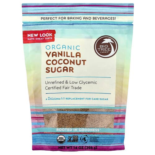 Big Tree Farms, Organic Vanilla Coconut Sugar, 14 oz (396 g)