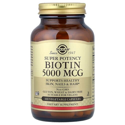 Solgar, Biotin, 100 Vegetable Capsules