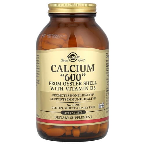Solgar, Calcium 600 from Oyster Shell with Vitamin D3, 240 Tablets