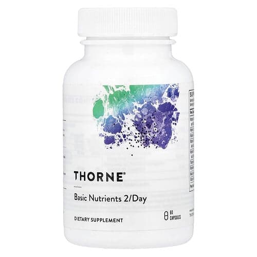 Thorne, Basic Nutrients 2/Day, NSF Certified, 60 Capsules