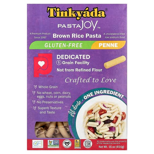 Tinkyada, Brown Rice Pasta, Penne, 16 oz (454 g)