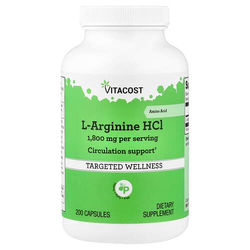 Vitacost, L-Arginine HCl, 200 Capsules (900 mg per Capsule)