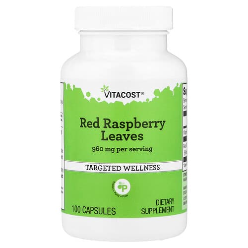 Vitacost, Red Raspberry Leaves, 100 Capsules