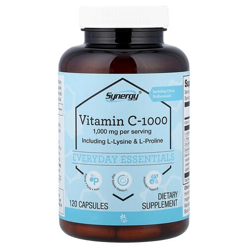 Vitacost, Synergy®, Vitamin C-1000, 120 Capsules