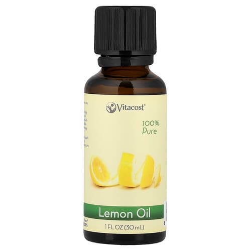 Vitacost, 100% Pure Lemon Oil, 1 fl oz (30 ml)
