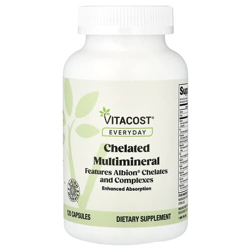 Vitacost, Everyday, Chelated Multimineral, 120 Capsules