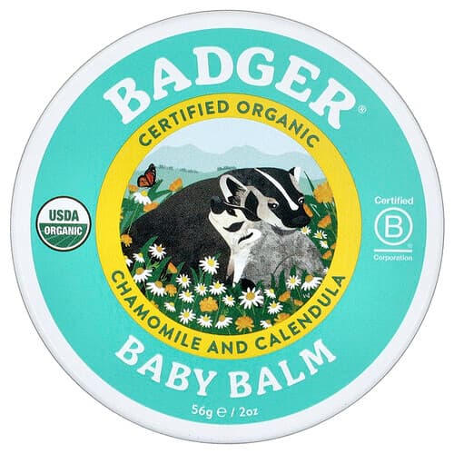 Badger, Baby Balm, Chamomile and Calendula, 2 oz (56 g)