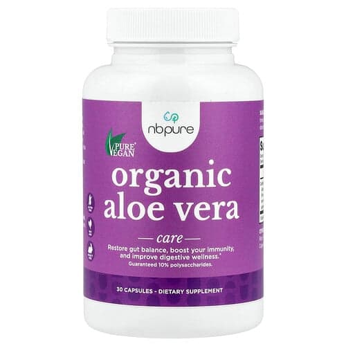 NB Pure, Organic Aloe Vera, 30 Capsules (300 mg per Capsule)
