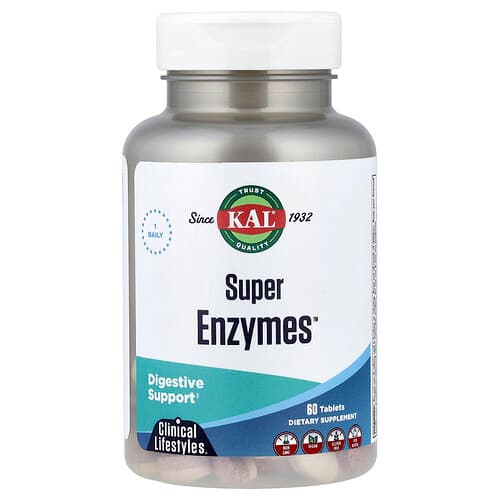KAL, Super Enzymes™, 60 Tablets
