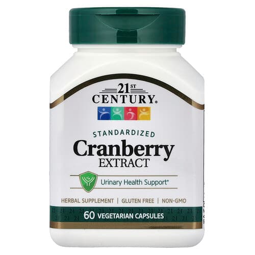 21st Century, Cranberry Extract, Standardized, 60 Vegetarian Capsules
