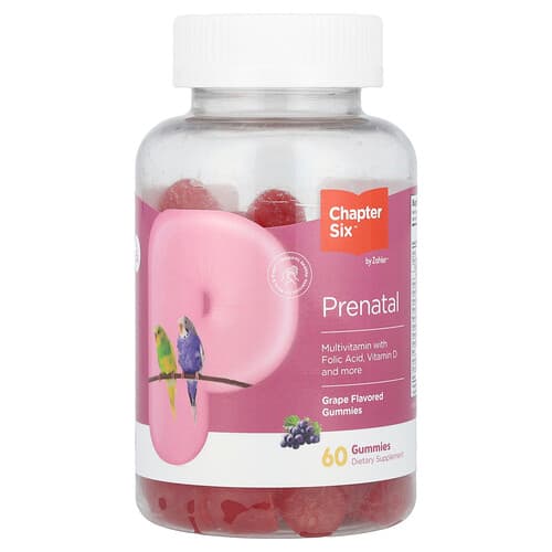 Zahler, Chapter Six, Prenatal Gummies, Grape, 60 Gummies