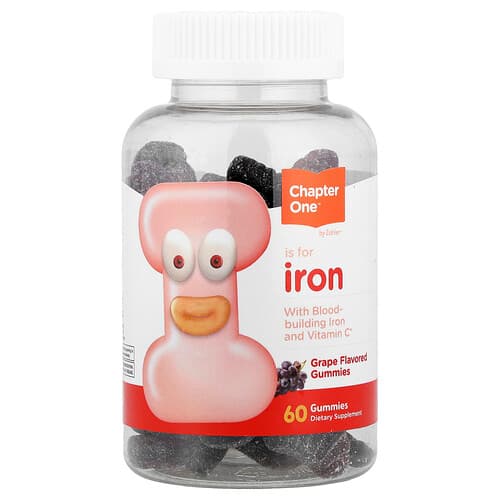 Zahler, Chapter One, Iron Gummies, Grape, 60 Gummies