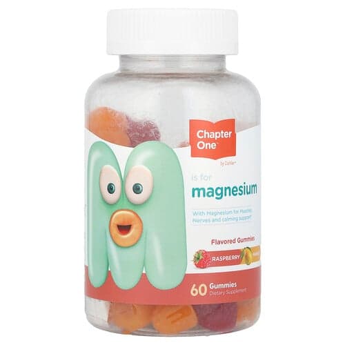 Zahler, Chapter One, Magnesium Gummies, Raspberry Mango, 60 Gummies (50 mg per Gummy)