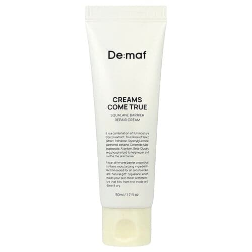 De:maf, Creams Come True, Squalane Barrier Repair Cream, 1.7 fl oz (50 ml)