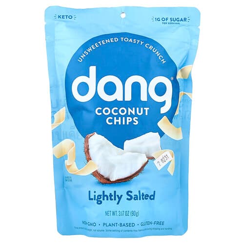 Dang Foods, Coconut Chips, Lightly Salted, 3.17 oz (90 g)