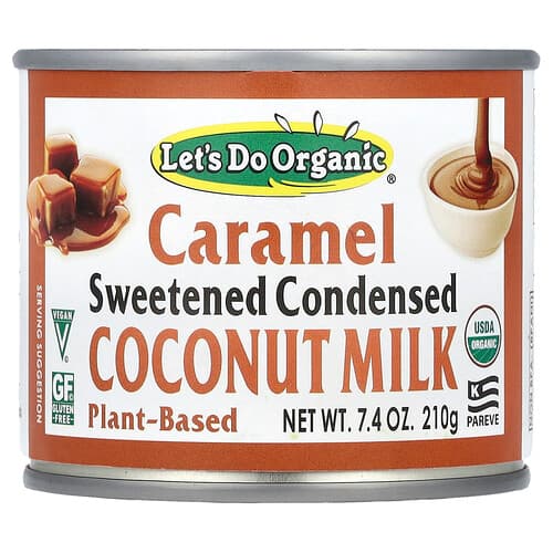 Let's Do Organic, Let's Do Organic®, Sweetened Condensed Coconut Milk, Caramel , 7.4 oz (210 g)